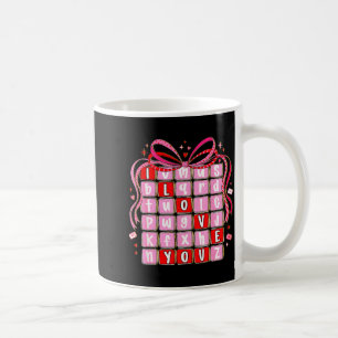 Ich liebe dich Valentinskinder Vorbereiteter Valen Kaffeetasse