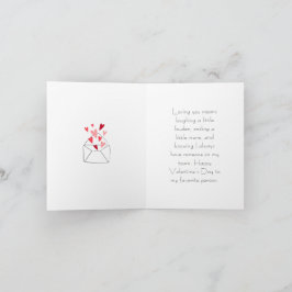 "Ich liebe Dich" Valentinstag-fester Partner Karte