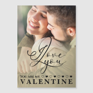 Ich liebe dich Valentinstag Foto Magnetkarte