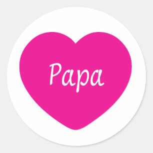 Ich Liebe dich, Vater Runder Aufkleber