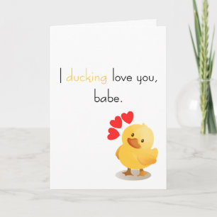 "Ich liebe dich verdammt, Babe" Valentinstag Karte
