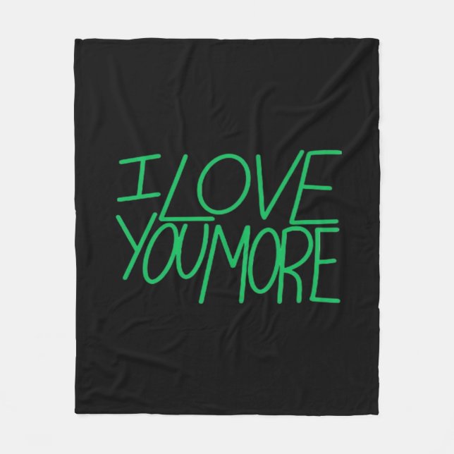 Ich liebe dich, verfeinerte Ästhetik  Fleecedecke (Vorderseite)