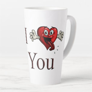 Ich liebe dich verrücktes Herz Milchtasse