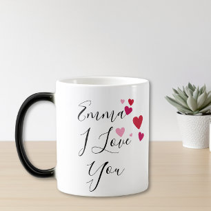 Ich liebe dich versteckte Nachricht Überraschung V Verwandlungstasse
