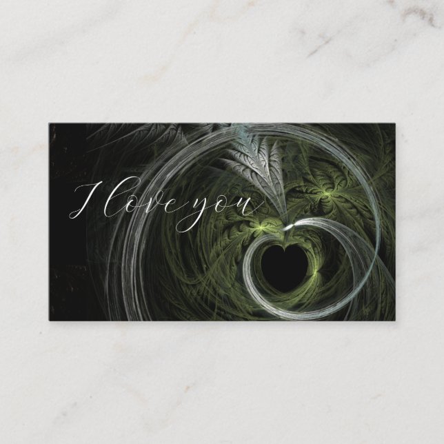 Ich Liebe dich Visitenkarte (Vorderseite)