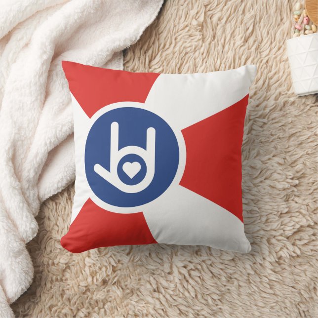Ich Liebe dich, Wichita Flag Kissen (Decke)