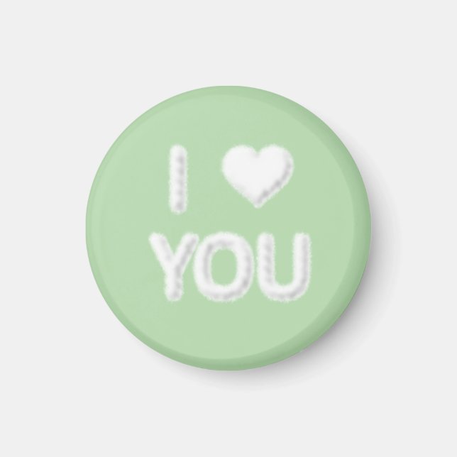 Ich liebe dich Wolken Magnet (Vorne)