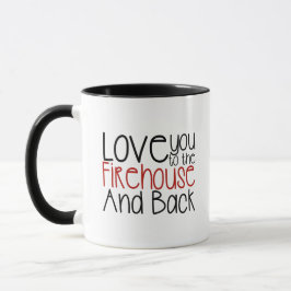 Ich Liebe dich zum Feuerwerk und zurück Tasse