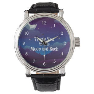 Ich Liebe dich zum Mond und zurück. Armbanduhr