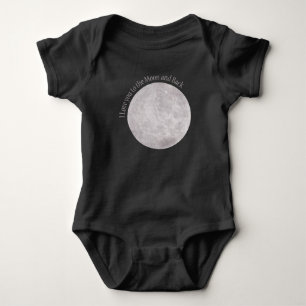 Ich Liebe dich zum Mond und zurück Baby Strampler