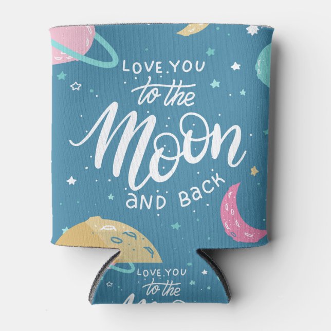 Ich Liebe dich zum Mond und zurück Dosenkühler (Vorderseite)