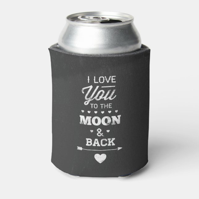 Ich Liebe dich zum Mond und zurück Dosenkühler (Kanne Rückseite)