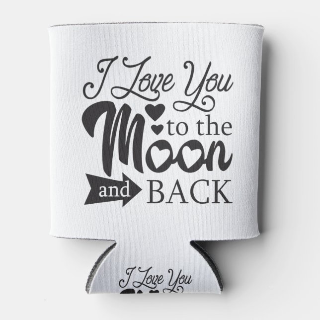Ich Liebe dich zum Mond und zurück Dosenkühler (Vorderseite)
