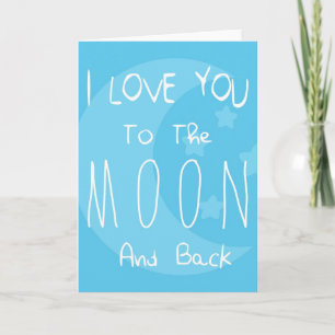 Ich Liebe dich zum Mond und zurück Karte
