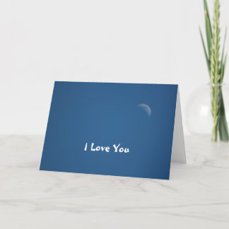 Ich Liebe dich zum Mond und zurück Karte