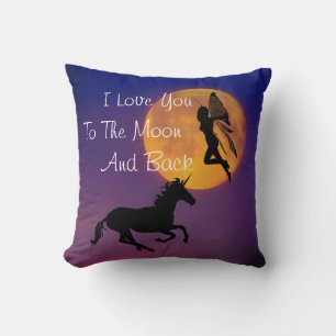 Ich Liebe dich zum Mond und zurück Kissen