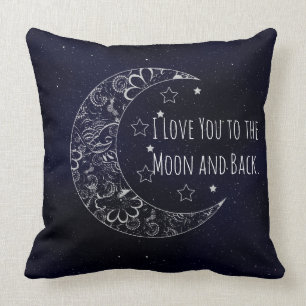 Ich Liebe dich zum Mond und zurück Kissen