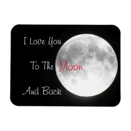 Ich Liebe dich zum Mond und zurück Magnet