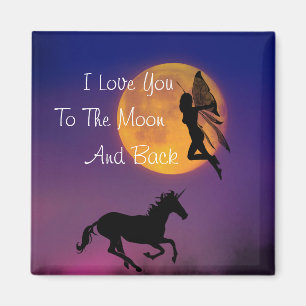 Ich Liebe dich zum Mond und zurück Magnet