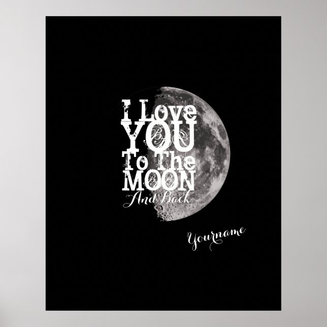Ich Liebe dich zum Mond und zurück Poster (Vorne)