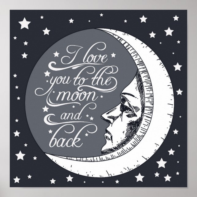 Ich Liebe dich zum Mond und zurück Poster (Vorne)