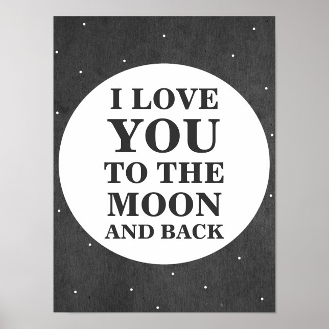 Ich Liebe dich zum Mond und zurück | Poster (Vorne)