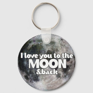 Ich Liebe dich zum Mond und zurück Schlüsselanhänger