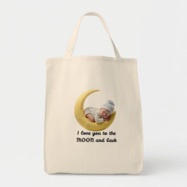 Ich liebe dich zum Mond und zurück Shirt – Baby Mo Tragetasche