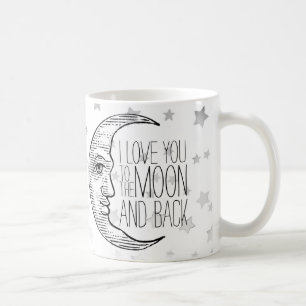 "Ich Liebe dich zum Mond und zurück" Tasse