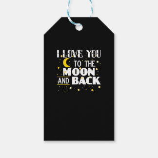 Ich liebe dich zum Mond und zurück Vintage-Sterne Geschenkanhänger