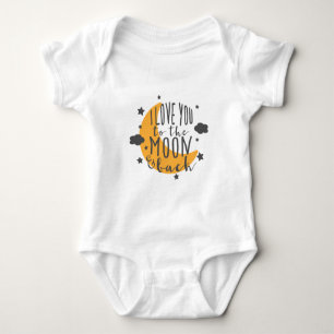 Ich Liebe dich zum Mond und zurück zum Baby Bodysu Baby Strampler