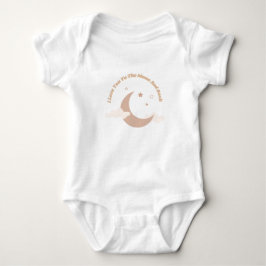 Ich Liebe dich zum Mond und zurück zum Baby Bodysu Strampler