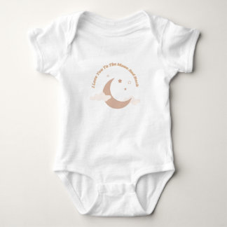 Ich Liebe dich zum Mond und zurück zum Baby Bodysu Strampler