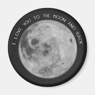 Ich Liebe dich zum Mond und zurück zum Sternenhimm Magnet
