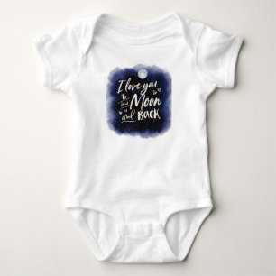 Ich Liebe dich zum Mond und zurück zur Galaxie Baby Strampler
