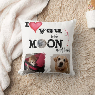 Ich Liebe dich zum Mondwirbelkissen Kissen