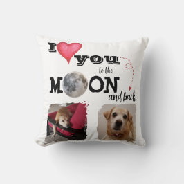 Ich Liebe dich zum Mondwirbelkissen Kissen