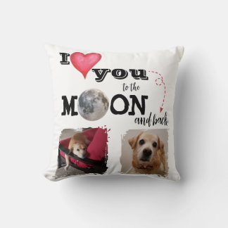 Ich Liebe dich zum Mondwirbelkissen Kissen