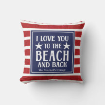 Ich Liebe dich zum Strand und zurück zum Wasserboo