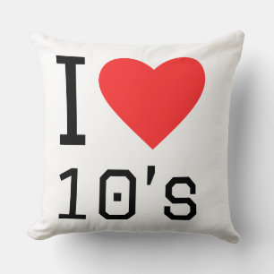 Ich liebe die 10er kissen