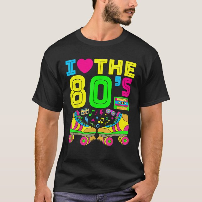 Ich Liebe die 80er 80er Kleidung für Frauen und Mä T-Shirt (Vorderseite)
