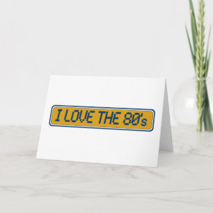 Ich Liebe die 80er Jahre Karte