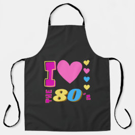 Ich Liebe die 80er Jahre Schürze