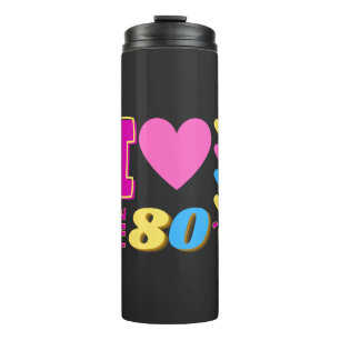 Ich Liebe die 80er Jahre Thermosbecher