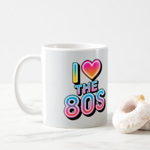 Ich liebe die 80er kaffeetasse