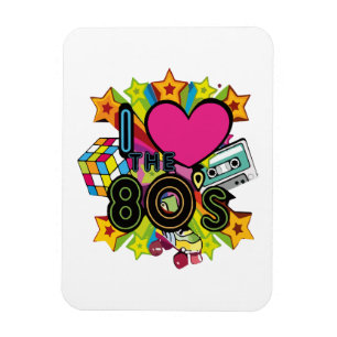 ich liebe die 80er magnet