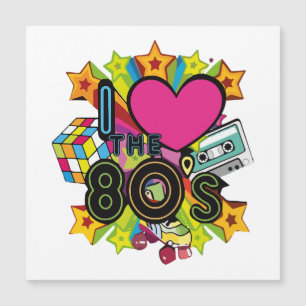 ich liebe die 80er magnetkarte