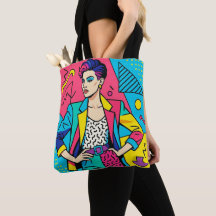 "Ich liebe die 80er" Retro-Tasche