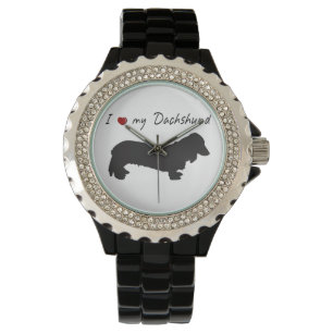 Ich liebe die Dackel Armbanduhr