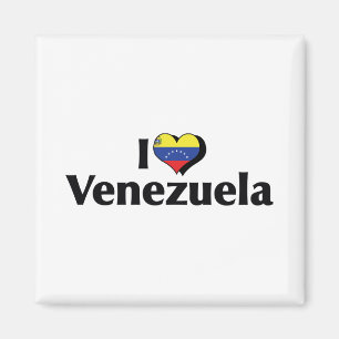 Ich liebe die Flagge Venezuelas Magnet